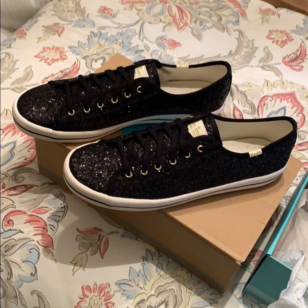 Keds Kate Spade Black Glitter sneakers